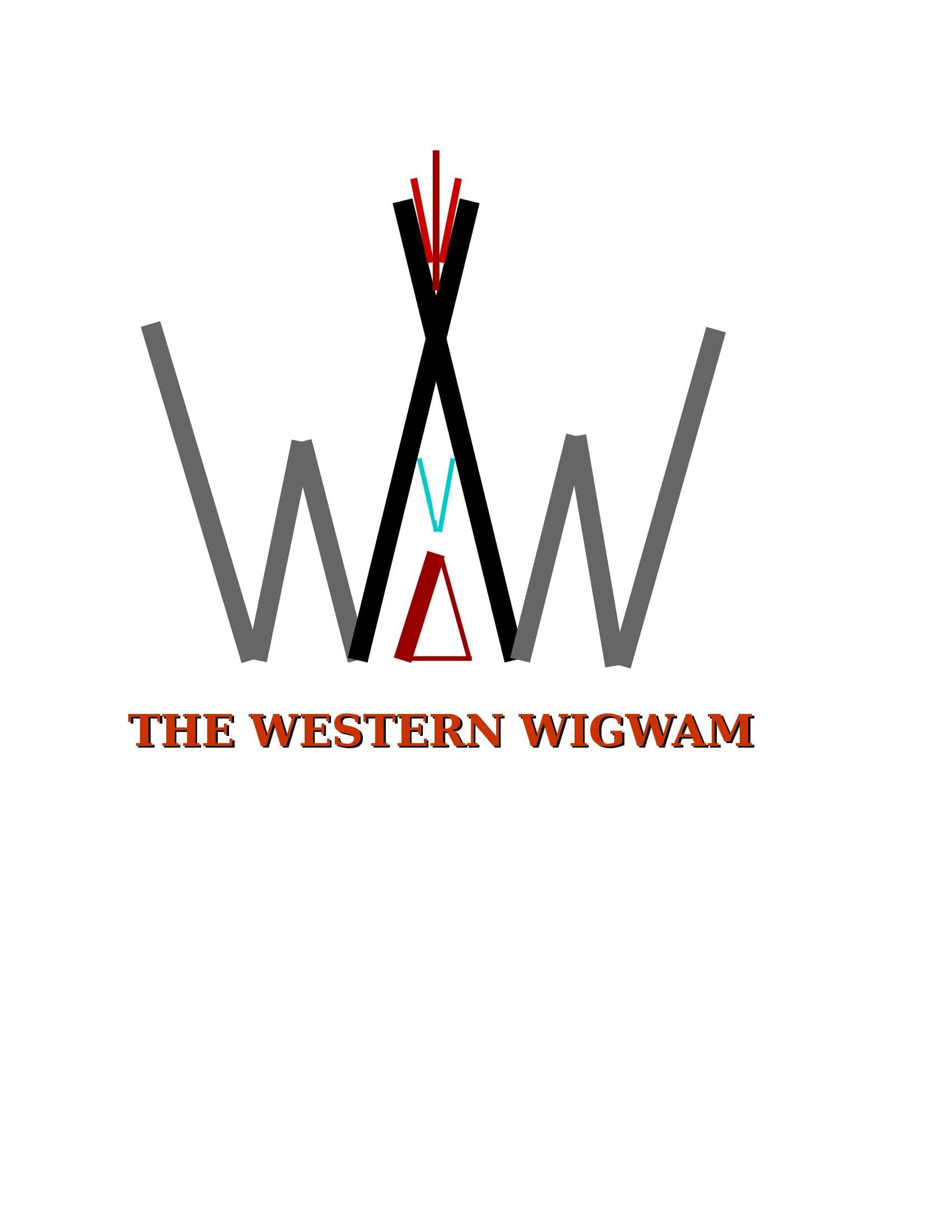 western teepee wigwam vintage logo